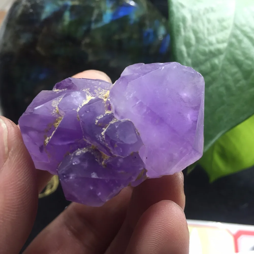 

52g Beautiful Crystal Flower Stone Natural Purply Amethyst Specimen SCB102