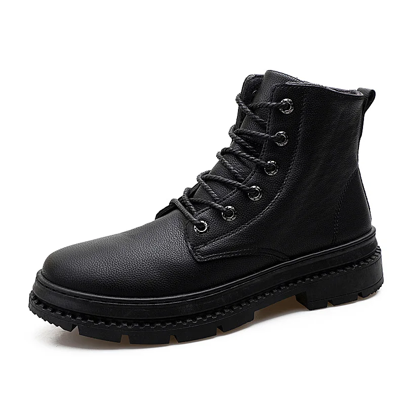 Chaussures Rond Martin Couture Lacets Air Printemps marron Bout Décontracté Plein De En Travail Rétro À Mode Moto Solide Homme Noir Autumm Pour Bottes Cheville bleu wRqPnFaHx6