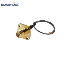 Superbat RF коаксиальный кабель IPX/u. fl внутренний разъем SMA фланец 4 отверстия кабель 1,13 мм косичка " для PCI карты