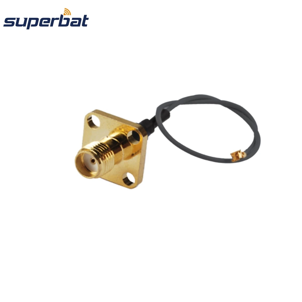 

IPX / u.fl to SMA female with flange pigtail cable