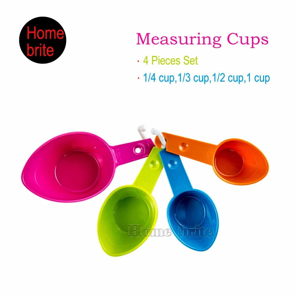Coloured Kitchen Utensils Promotion For Promotional 4pcs Set Measuring Spoons Colour Works Kitchen Cup And Spoon Baking Utensil K205