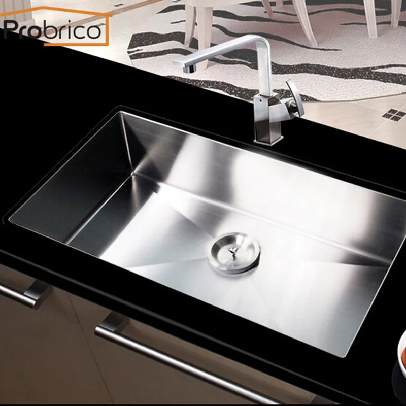 probrico stainless steel handmade single bowl undermount kitchen sink 30x18x10 kshm3018bs - Kitchen Sinks Price probrico stainless steel handmade single bowl undermount kitchen sink 30x18x10 kshm3018bs - Kitchen Sinks Price