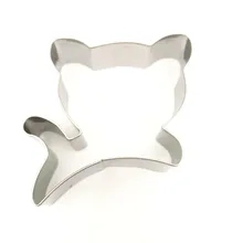 Мультяшная кошка из нержавеющей стали формочка для печенья Форма для вырезания украшение торта сахарата инструменты