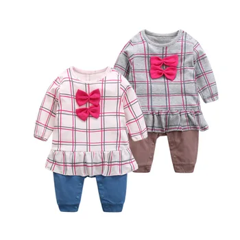 

cotton bow girl romper Striped bow 0 - 12m baby clothing Newborn Baby Girl Floral Romper