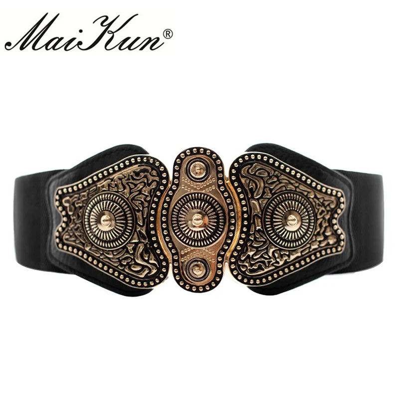 Western Elastic Belts for Women Designer Belts Women High Quality Women Famous Brand Wide Belts ...