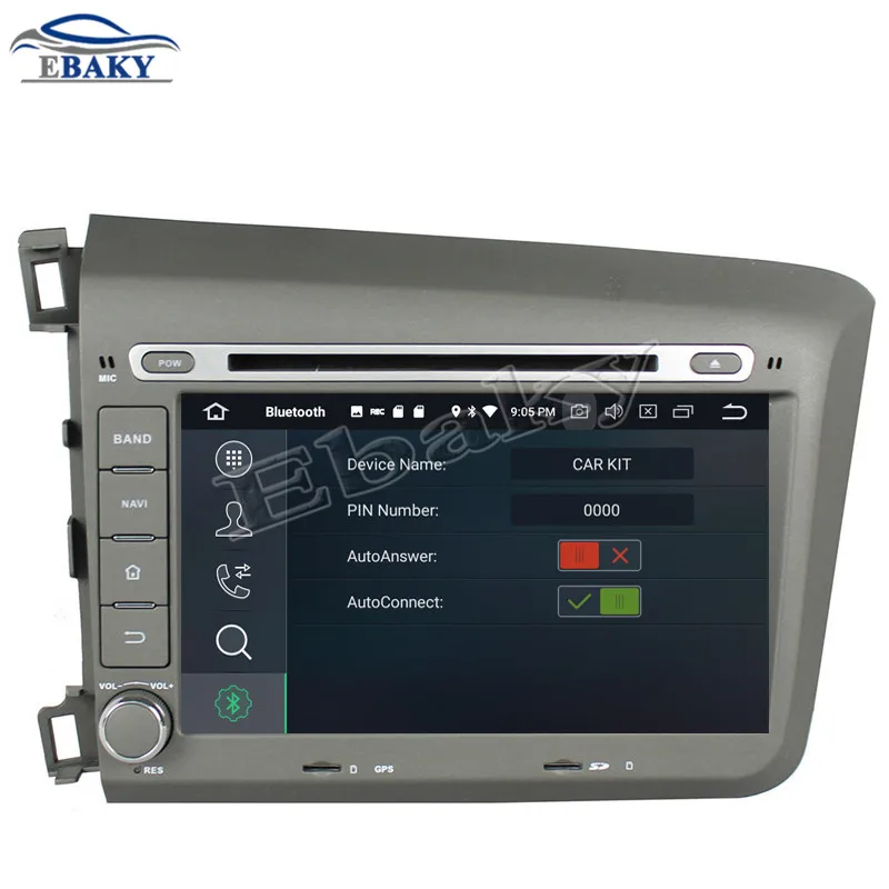 Flash Deal NaviTopia 8inch 4GB RAM 64GB ROM Octa Core Android 9.0 Car DVD Radio for Honda Civic 2012 with GPS navigation/wifi/bluetooth 19