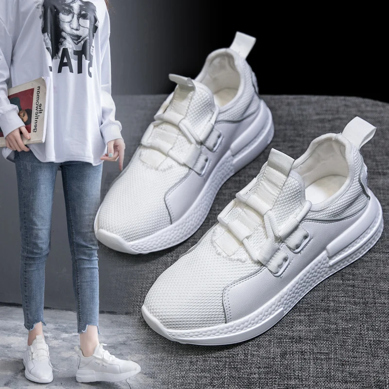 

New Women Shoes 2019 Spring Women Sneakers Comfortable Breathable Casual Sneakers White Sneakers
