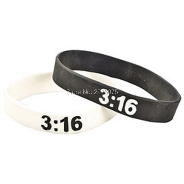 300pcs Religious John 3 16 Silicone Wristband Rubber Bracelets Free 300pcs Religious John 3 16 Silicone Wristband Rubber Bracelets Free Shipping By Dhl Express
