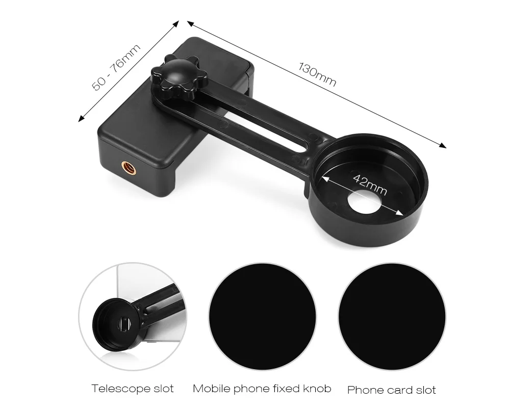 أحدث حامل كاميرات مراقبة عالي الجودة محول مجهر أحادي التلسكوب الهاتف كاميرا محول قوس جبل تلسكوب اكسسوارات