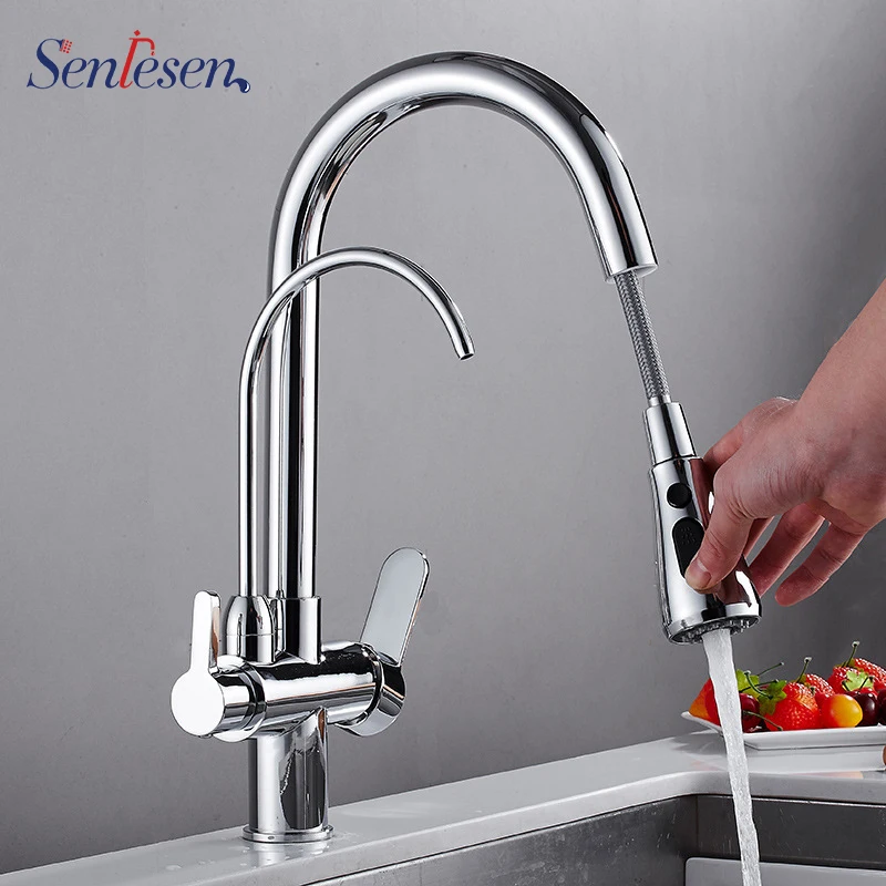 Purify Kitchen Faucet Pull Out Crane For Kitchen Water Filter Tap Three