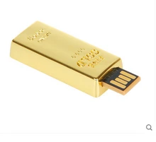100pcs/lot gold bars usb flash drive 4GB 8GB 16GB 32GB pen drive USB 2.0 Flash memory stick usb disk thumb usb custom logo