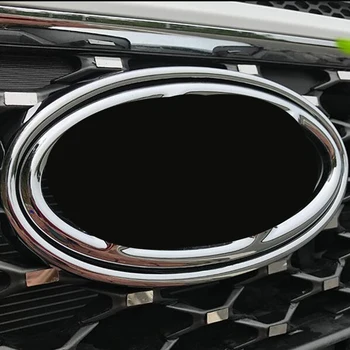 

For Hyundai Kona Encino Kauai 2018 2019 Car Sticker Frame Trim Front Logo Decorative Mark Grid Grill Grille Car Accessories