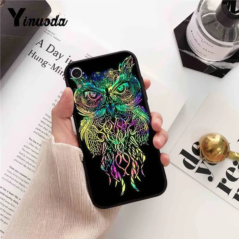 Yinuoda Сова и Ловец снов Splendid аксессуары для телефонов Чехол для iPhone 7 6X8 6s Plus 5S SE XR XS MAX11 11pro 11promax