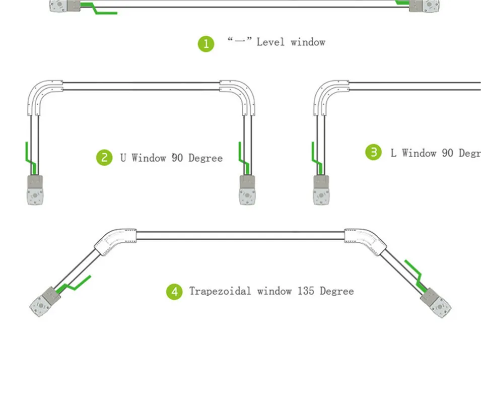 11---Fine Quality Electric Curtain Track Aluminium Made,Auto Motorized Track, Ceiling Mounting Window Curtain Rail for Smart Home-