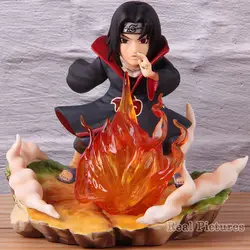 Q версия Uchiha Itachi Наруто экшн-модель игрушки Учиха Итачи пламя шар Ver. ПВХ Коллекционная Аниме Фигурка 12,5 см