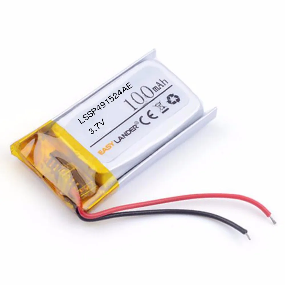 Easylander replacement battery lssp491524ae 3 7v 100mah li ion polymer