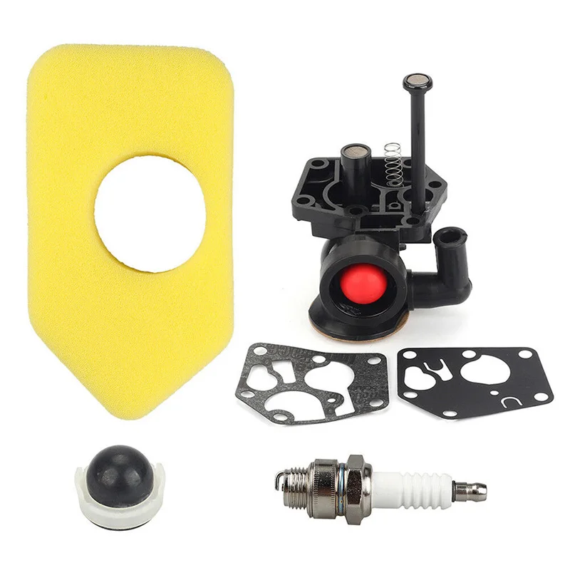 ДЛЯ Briggs& Stratton 10A902 10A912 10A982 10B902 газонокосилка садовый Карбюратор Комплект прокладок Свеча зажигания воздушный фильтр