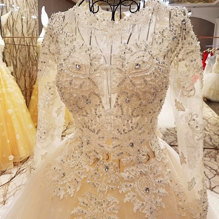 5780 шампанское кружево свадебное платье жаккард; кружевная ткань бисер свадебное платье с блестками