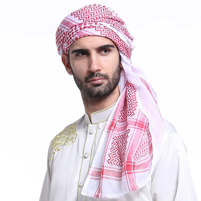 Palestine Islamic Military plaid shawl Shemagh Muslim Hijab man Multifunction Tactical head Scarf Arabic Keffiyeh Wrap Bandana mens head wrap bandana