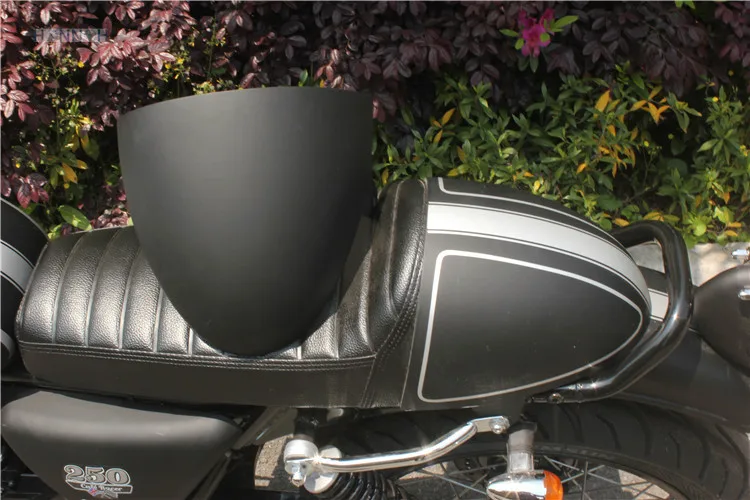 Матовый черный Универсальный чехол для заднего сиденья мотоцикла CAFE RACER капот