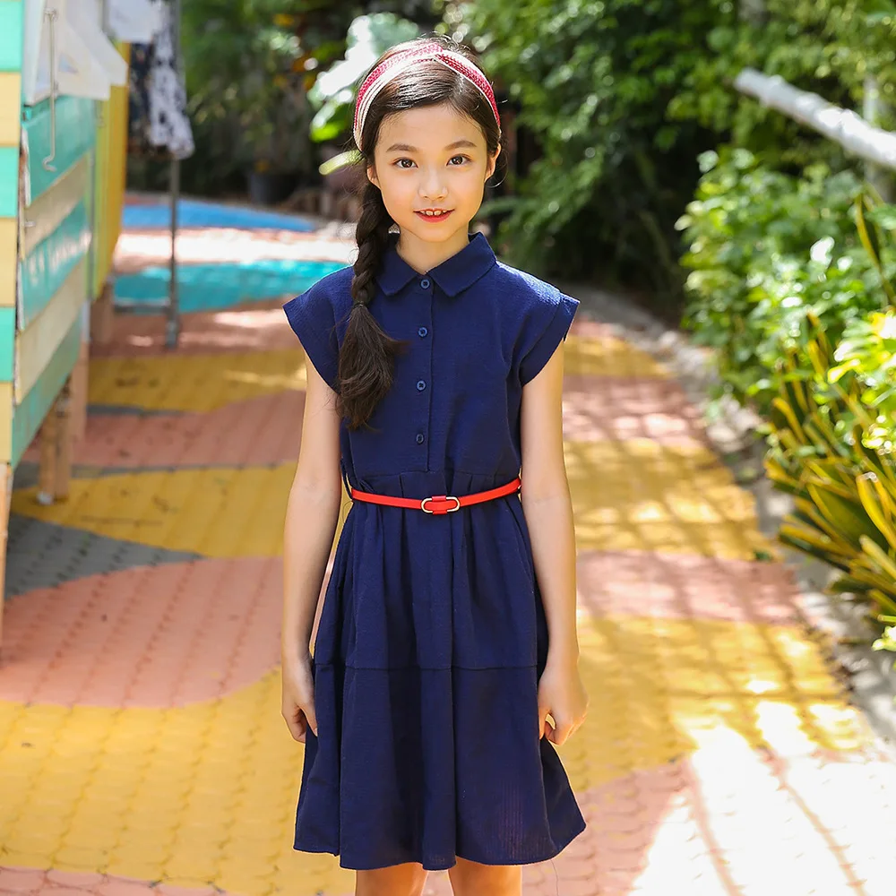 

Teen Girls Summer Dress Hepburn Style Elegant Dress for Toddler Girl Teenage Girl Students School Dress Size 8 10 12 14 years