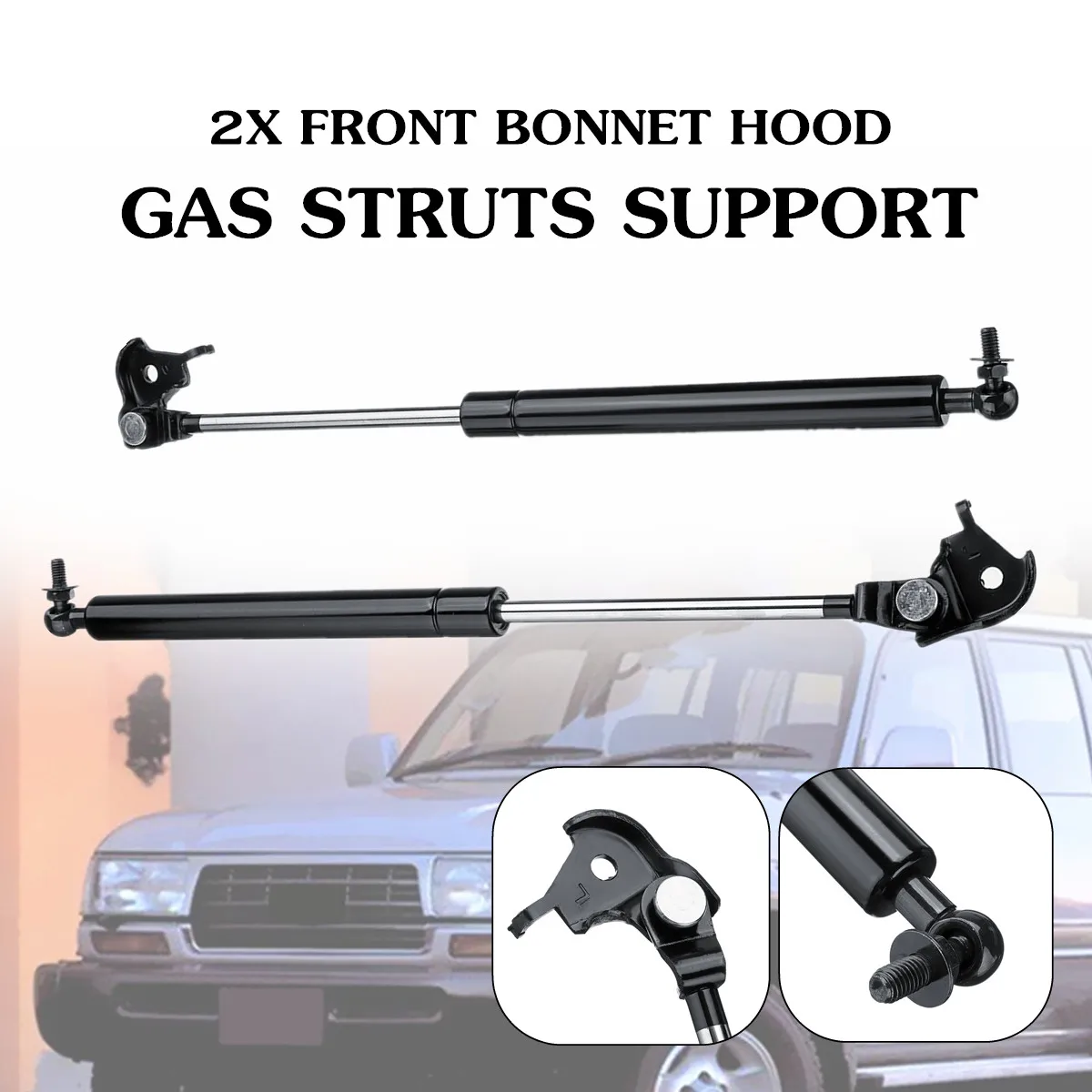 Pair Front Hood Gas Struts Support for Toyota Land Cruiser 80