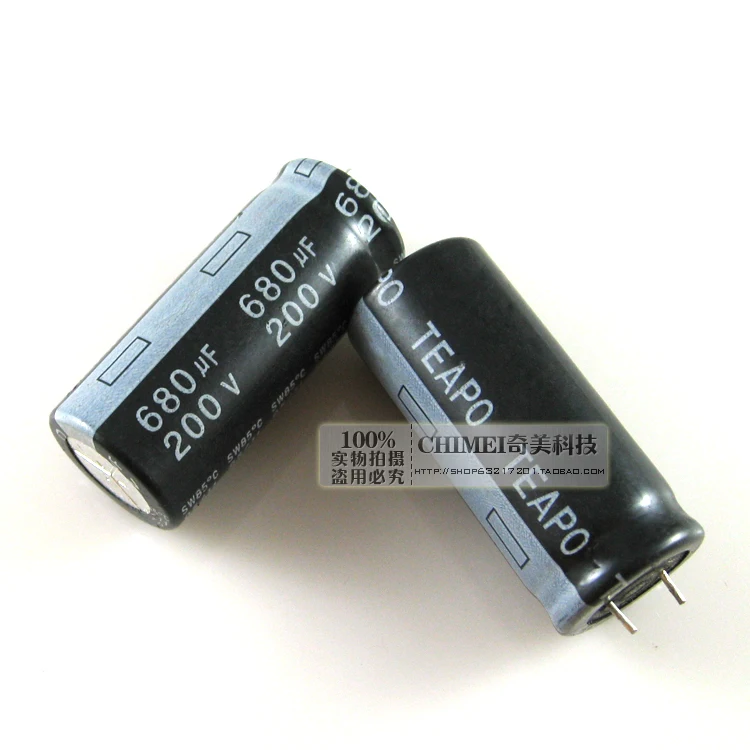 Электролитический конденсатор 680 мкФ 200 в конденсатор|capacitor 680uf|capacitor 200vcapacitor