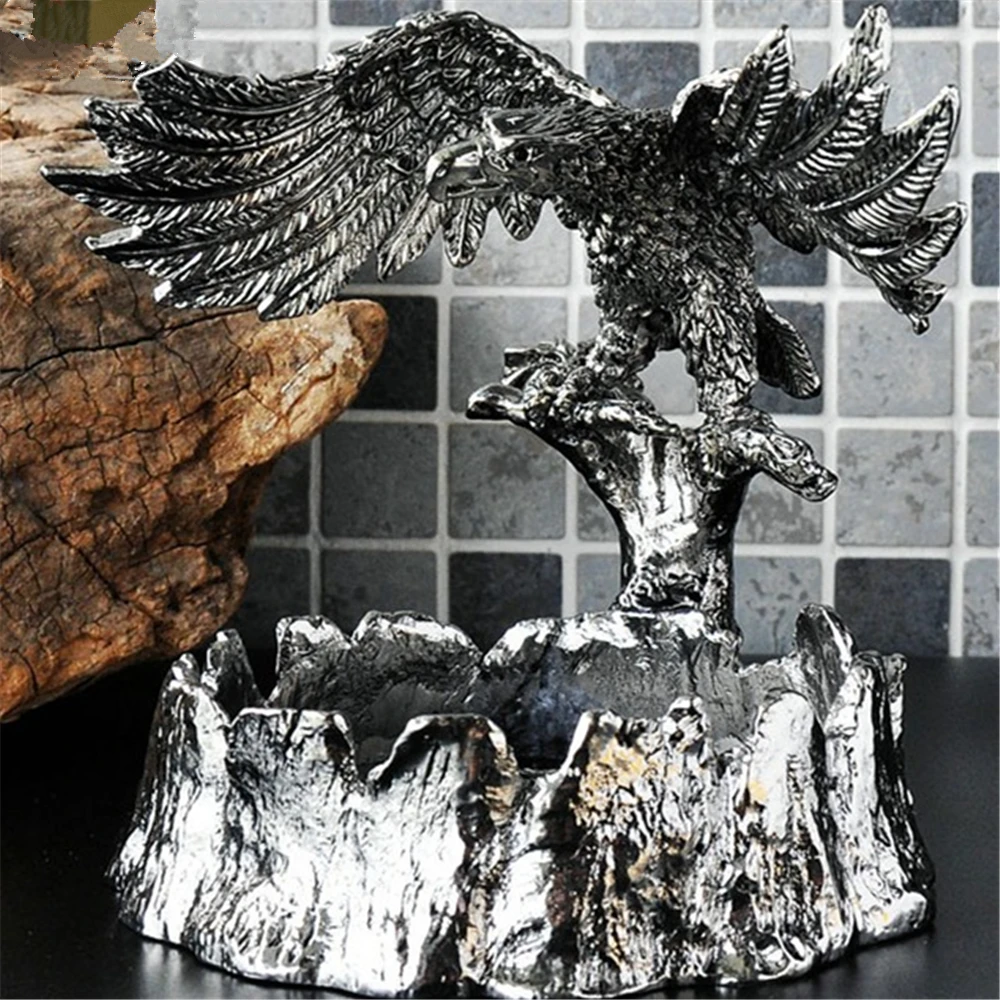 

High Quality Chinese Hawk Shape alloy Ashtray Home Office Desk Decoration