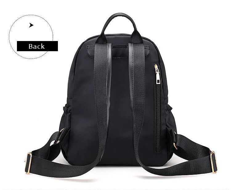 LIKETHIS, женский рюкзак для девочек-подростков, однотонные школьные сумки через плечо, роскошная вместительная нейлоновая кожа, Mochilas Mujer