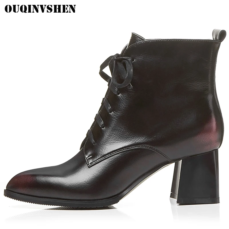 booties with square heel