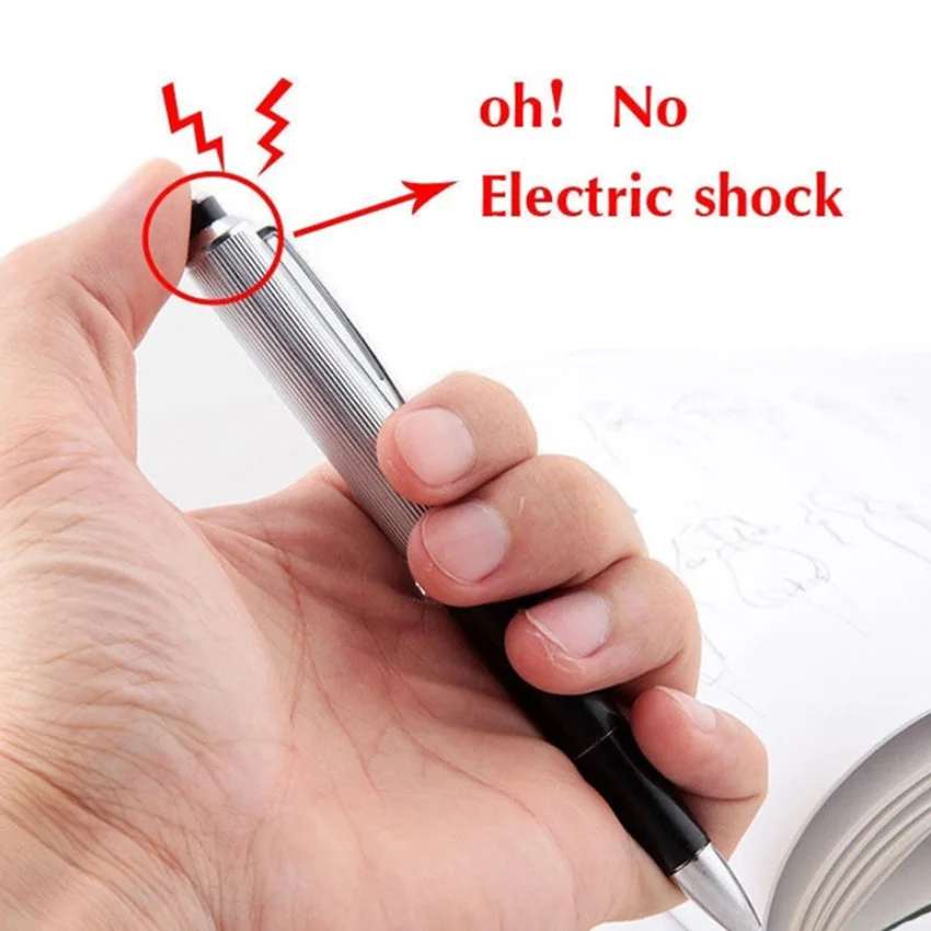

Funny Electric Shock Pen Electroshock Toys For Kids Adult Electric Joke Prank Tricks Toys Trick Shocker Pen Toy Gift