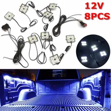 12V 8 шт. Водонепроницаемый 5630 SMD кузов пикапа/рабочий бокс набор светодиодных фонарей для белый луч