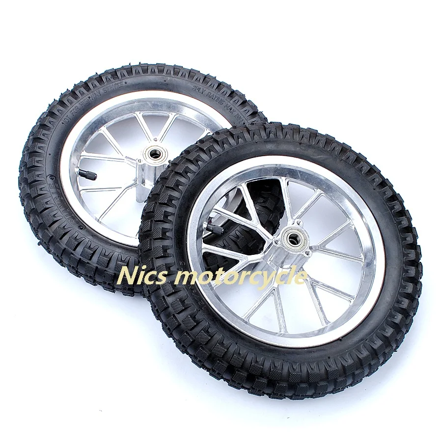 

One Rims+Tyres 12.5 x 2.75 Rear Back Before + after Wheel + Tyre Tire 47 49cc Mini PIT Monkey Pocket Dirt Bike