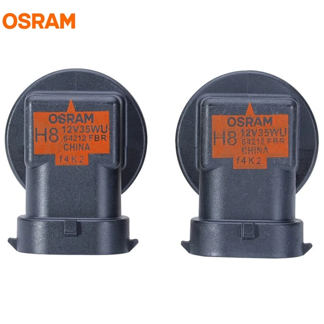 2x Osram H8 Halogen Fog Bulb Lamps 64212 12V 35W