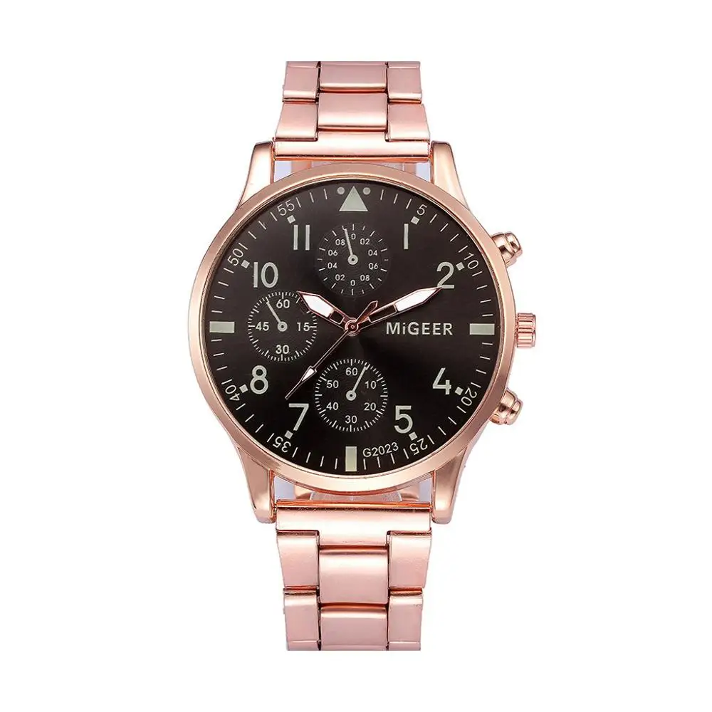 Новые мужские часы деловые классические кварцевые наручные часы с циферблатом Роскошные мужские часы с ремешком из сплава Relogio Masculino - Цвет: E