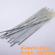 5 unidades/pacote j334 2*100mm modelo eixo de engrenagem do carro diy mini diâmetro do eixo transmissão 2mm pequeno eixo descascador frete grátis ru