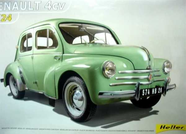 1/24 сборка Хеллер Хелен 80762 Renault 4CV классическая модель автомобиля наборы