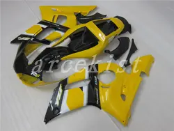 Новый Обтекатели Наборы пригодный для Yamaha YZF 600 R6 98 99 00 01 02 YZF-R6 1998-2002 ABS Пластик мотоциклетные Обтекатель капота желтый черный