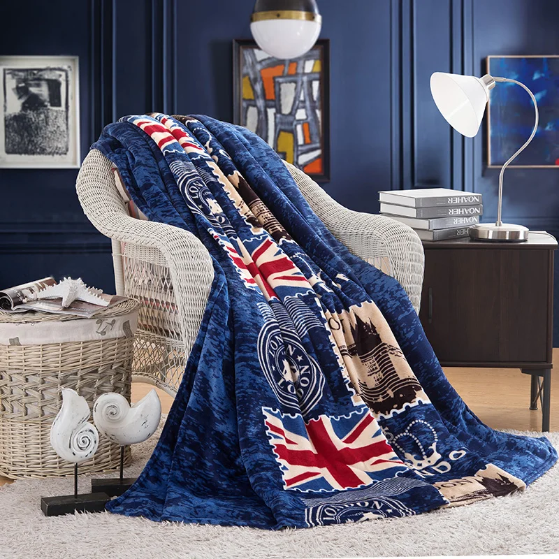 

Home textile cheap soft fleece bedspread blanket adult bedding 3sizes warm sofa cover blanket winter decorations for home