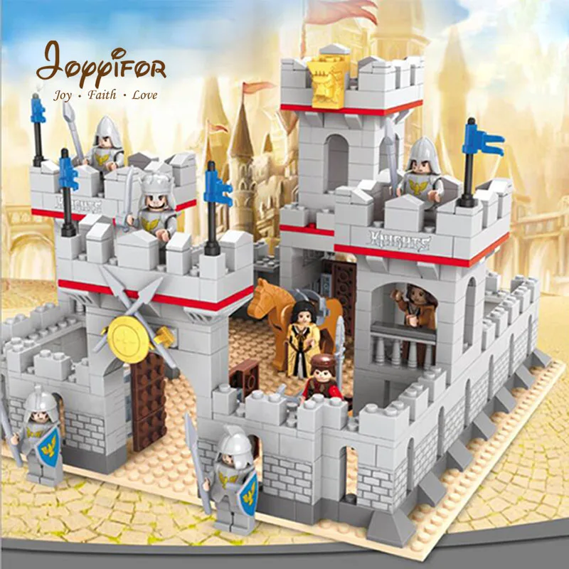 

Joyyifor Knights castle Figure Horse 3D Brick Educational Toys building block set compatible with for Children Gift