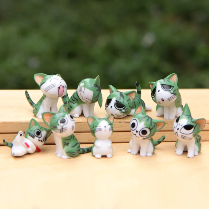 

9pcs/set Chi's Sweet Home Cat Cats Figures Animal Decoration Action Figures Collection Model Toys 3-4cm