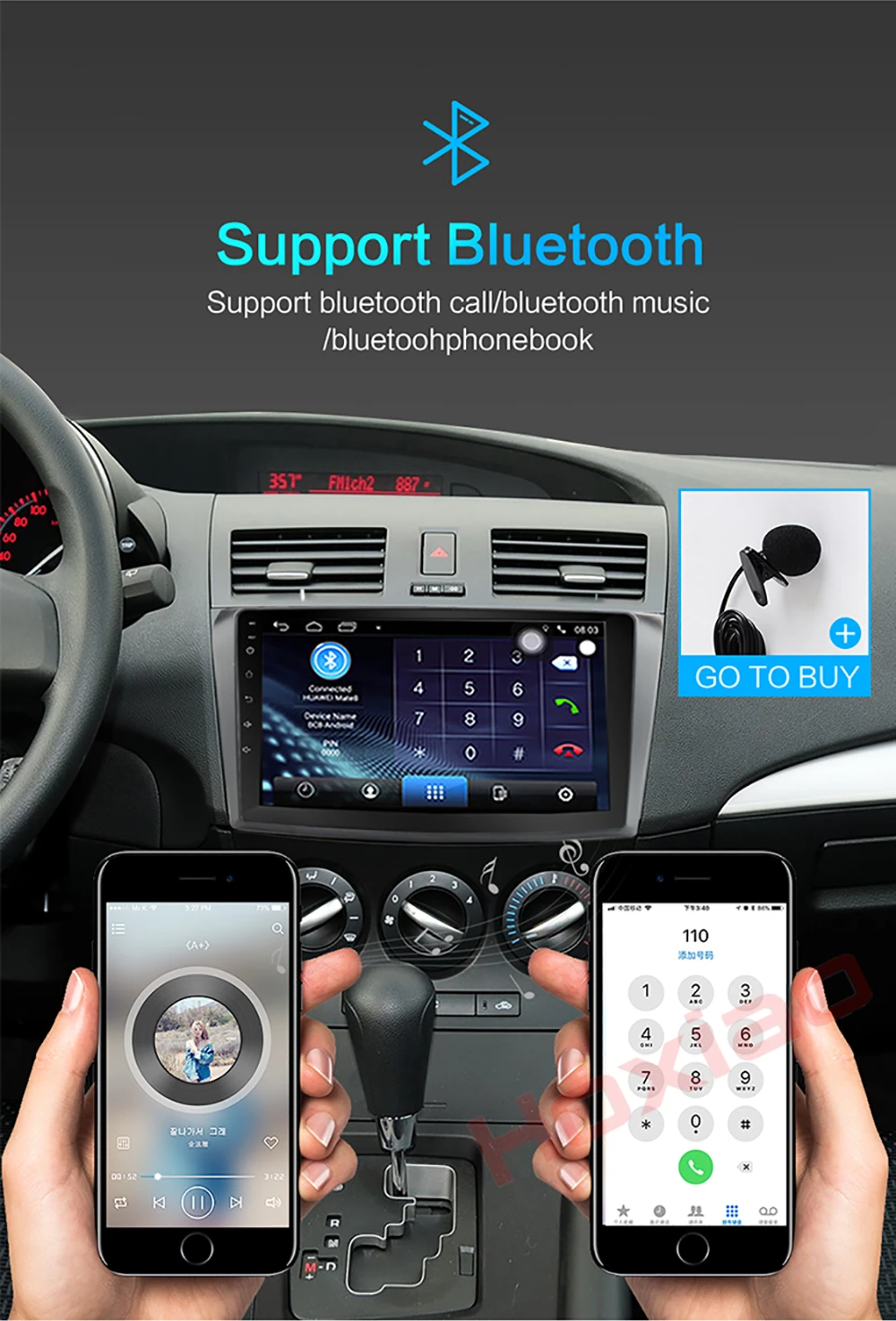 Perfect Android Car Radio for  Mazda 3  Mazda3 2004-2009 1024*600 Quad Core wifi Bluetooth video audio Multimedia 2 din car dvd player 2