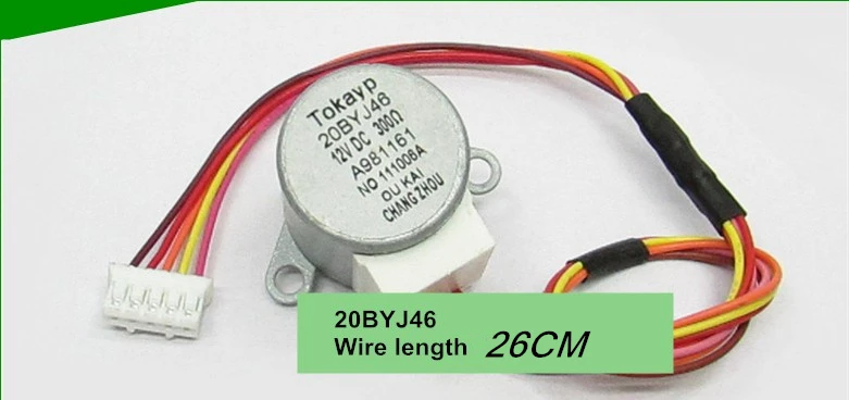 

20BYJ46 Air conditioning swing flap motor,1P 1.5P outboard motor,12V Synchronous drift wind step motor 22CM/95CM