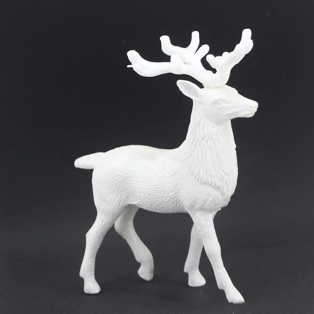 White Deer Christmas Xmas Reindeer Kid Doll Decor Home Decoration Party