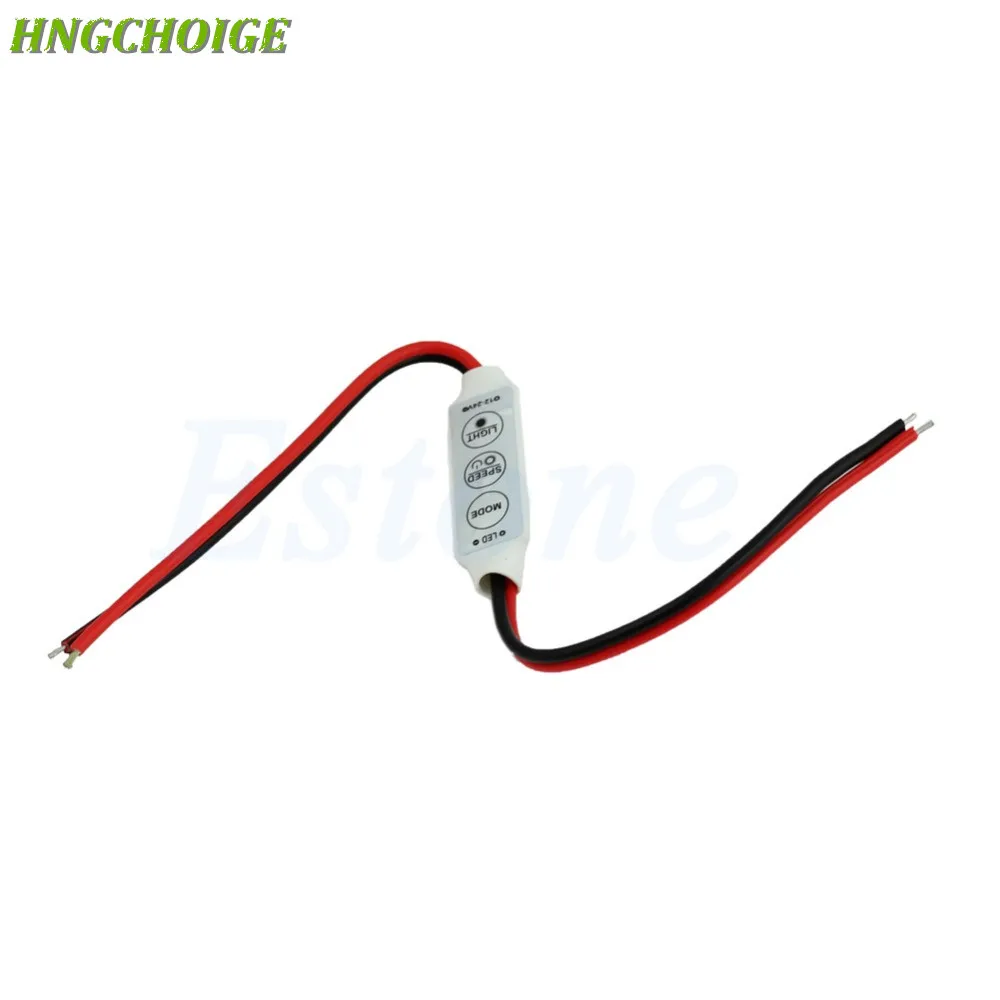 

DC 12V 3 Keys Mini Dimmer Controller For Single Color 5050 3528 Led Light Strip