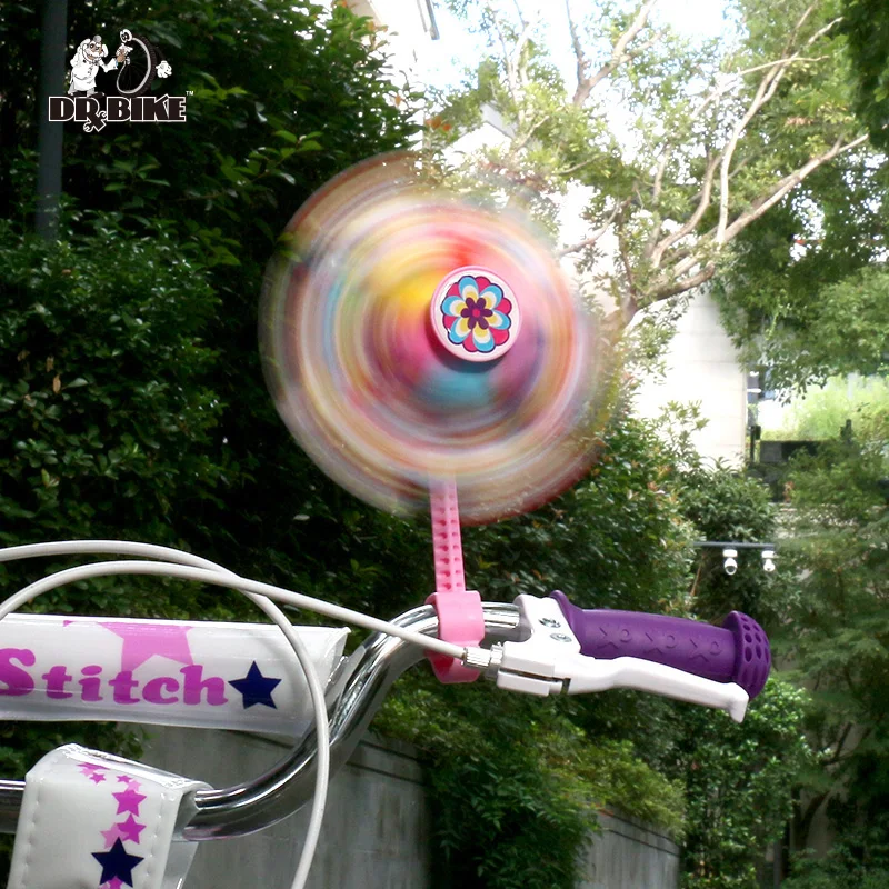 Drbike Plastic Flower Windmill Wind Toy Spinners for Baby Kids Children Bike Bicycle Decorate Toy