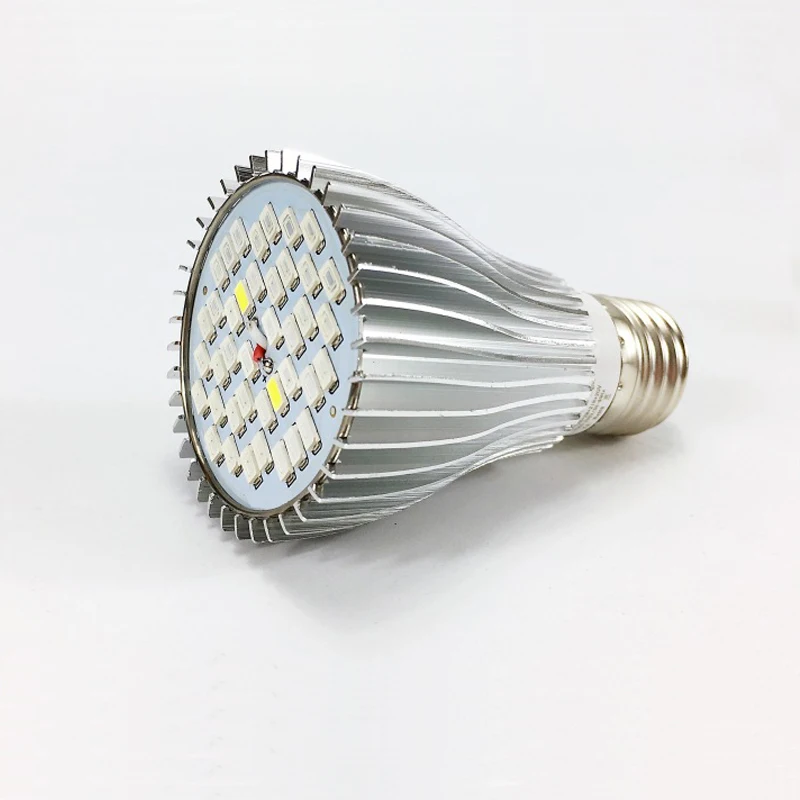 30 Вт полный спектр Светодиодная лампа для выращивания растений AC85 265V E27 теплица