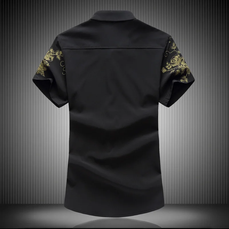 Летняя мужская рубашка MYAZHOU большого размера 4XL 5XL 6XL 7XL высококачественная
