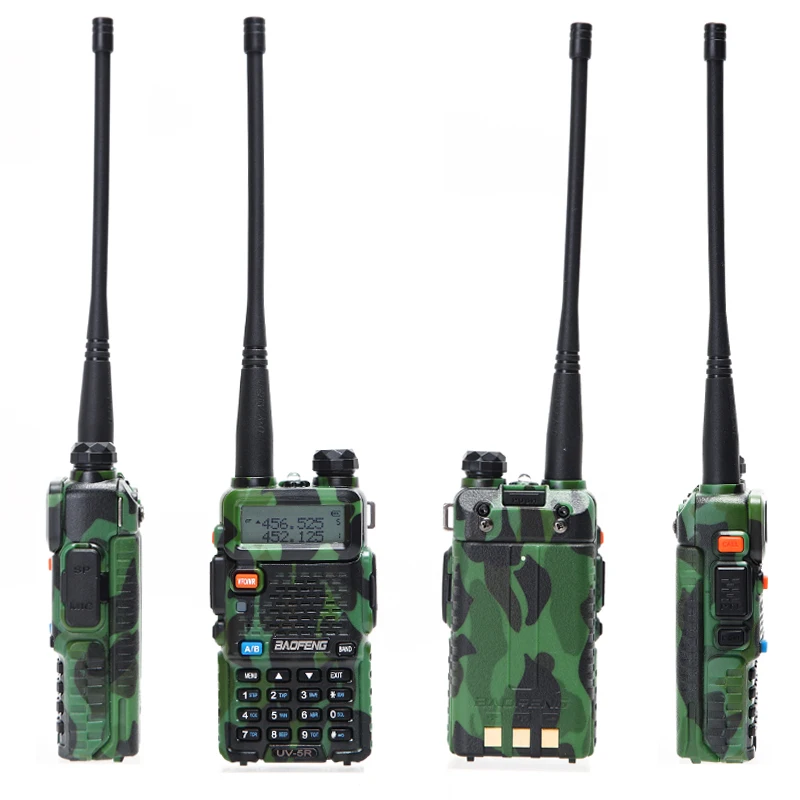 4 шт./лот Baofeng UV 5R VHF 136 174 МГц и UHF 400 520 UV5R Двухдиапазонная рация с двойным дисплеем