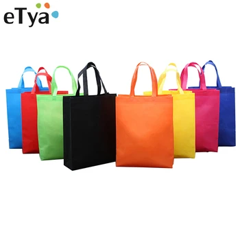 

eTya Travel Eco Reusable Shopping Bag Large Capacity Non-woven Fabric Women Foldable Shopping Shoulder Bags Tote Grocery Bags